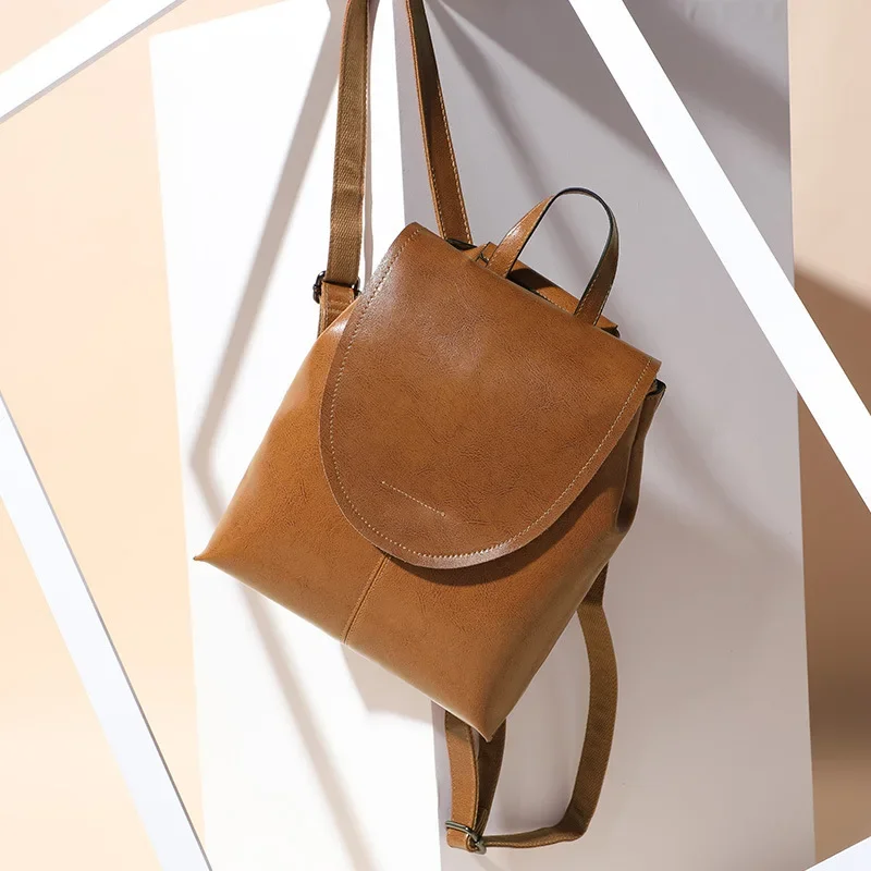 Backpack Women's Casual High-grade Bag Leather Luxury Brand