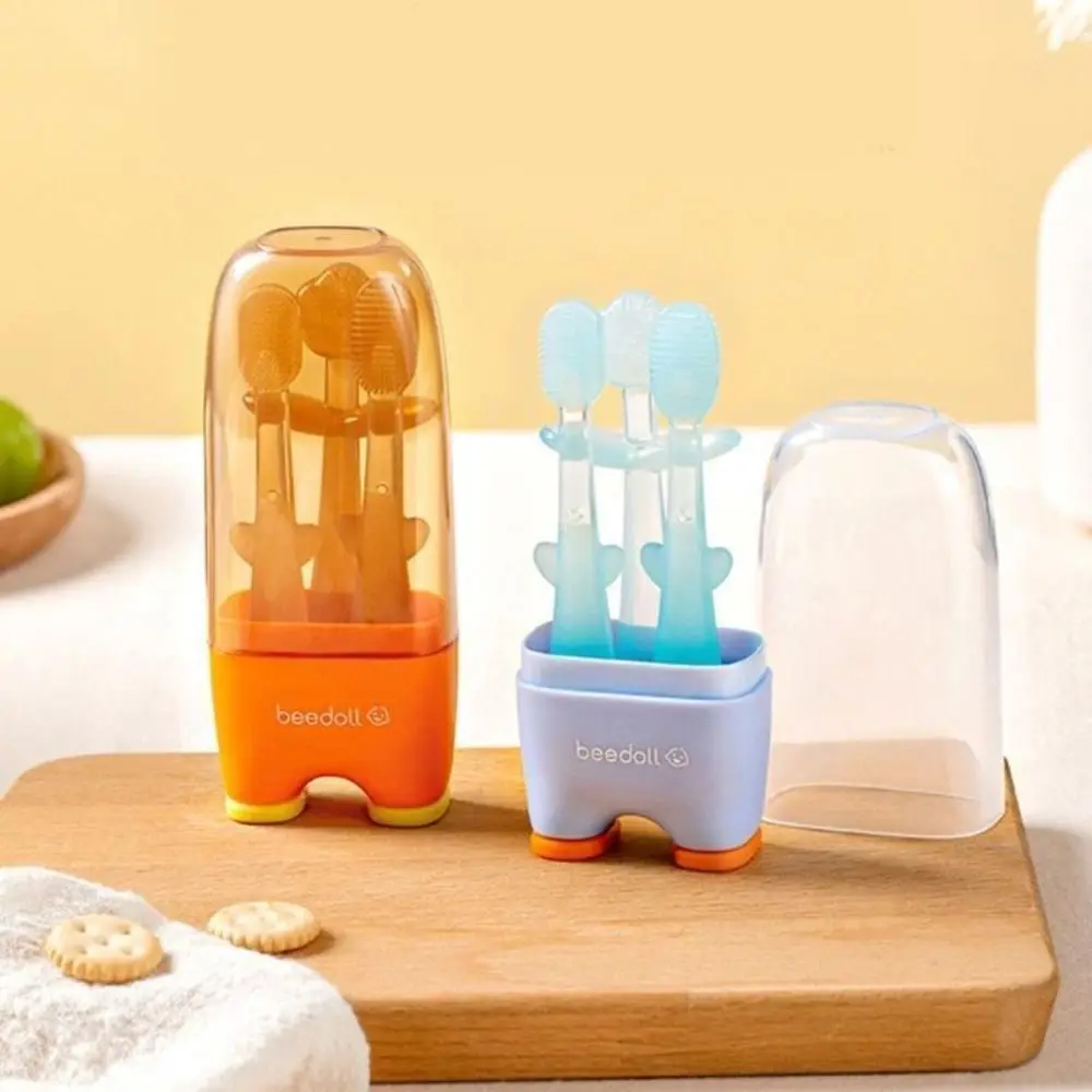 Babies Silicone Toothbrush Children's Toothbrushes Babies First Toothbrush Tongue Cleaning Baby