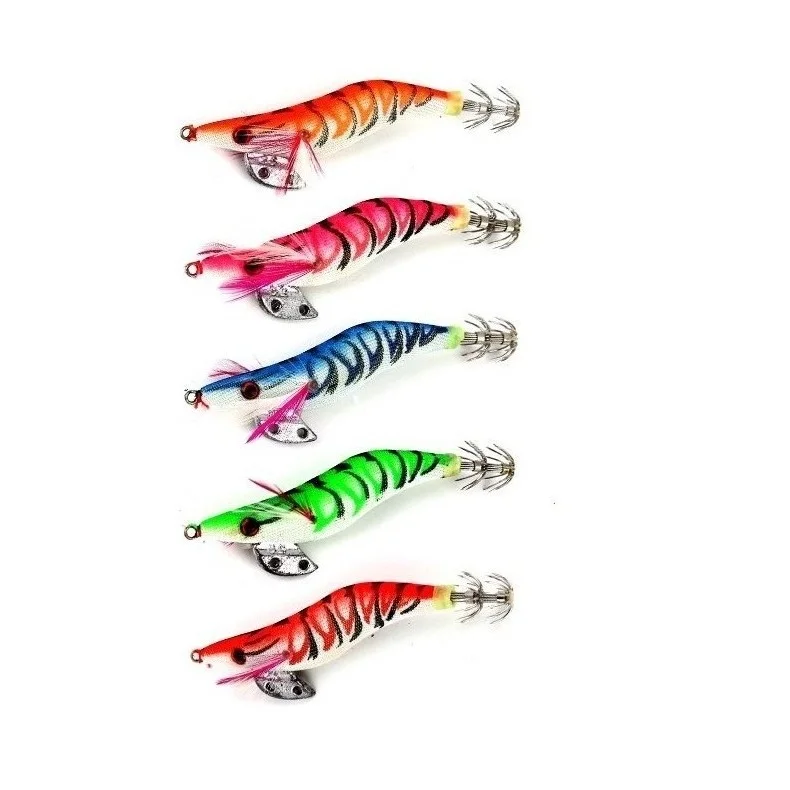 Luminous Fishing Lure for Yamashit, Octopus, Squid Jig, Wood Shrimp Bait, Cuttlefish Jigs, Spinner Bait, 2.5 #, 3.0 #,1Pc 3