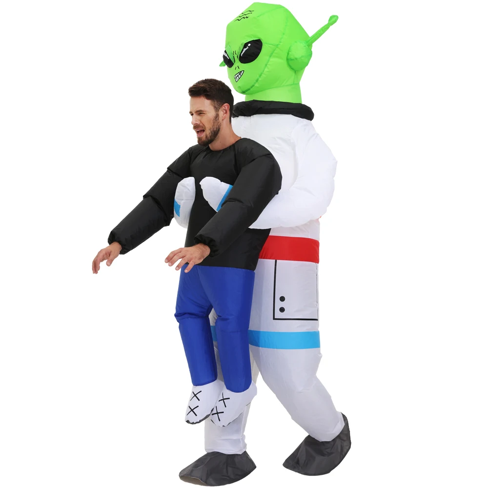 thumbnail image 1 of Disfraz inflable de extraterrestre ET para adultos y niños, divertido disfraz de astronauta para Cosplay para Halloween, Purim, trajes inflables de astronauta, 1 of 5