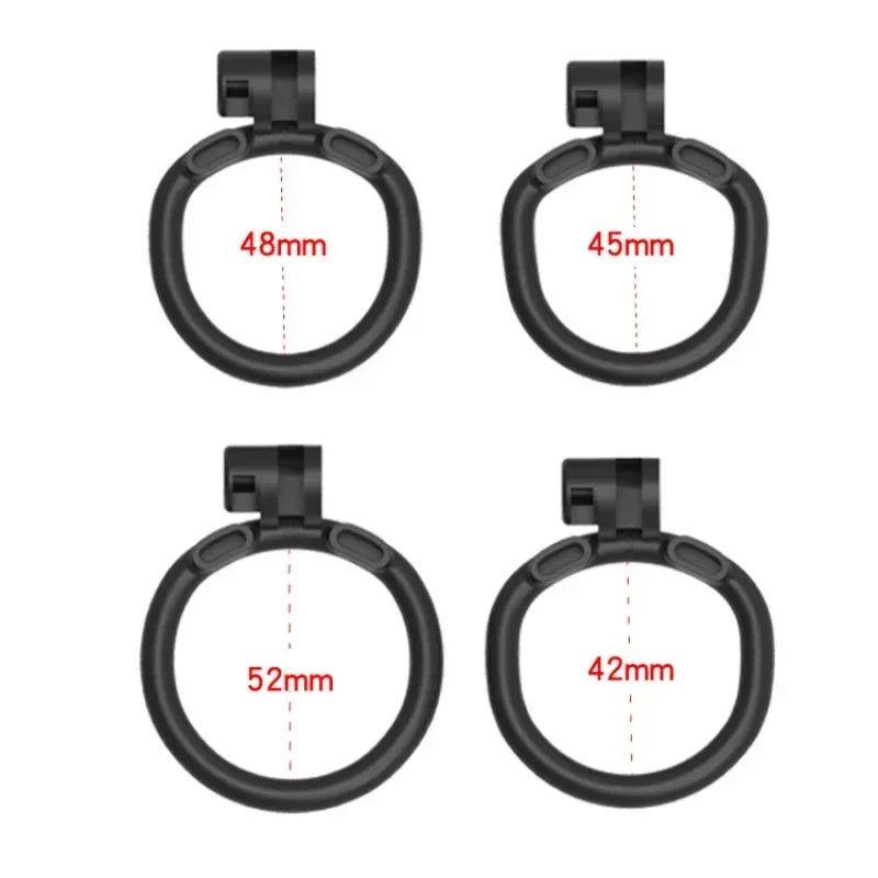 New Male ABS Flat Chastity Cage Lockable Anti-escape Anti-cheating Chastity Strap-on Sex Urethra Toy Male Adult Products18+