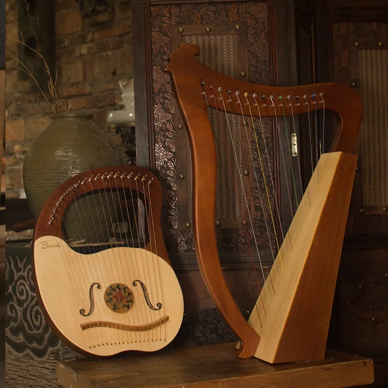 High Quality Handmade harp 15 or 19 strings Musical instrument portable small lyre Arpa easy to learn Harfe