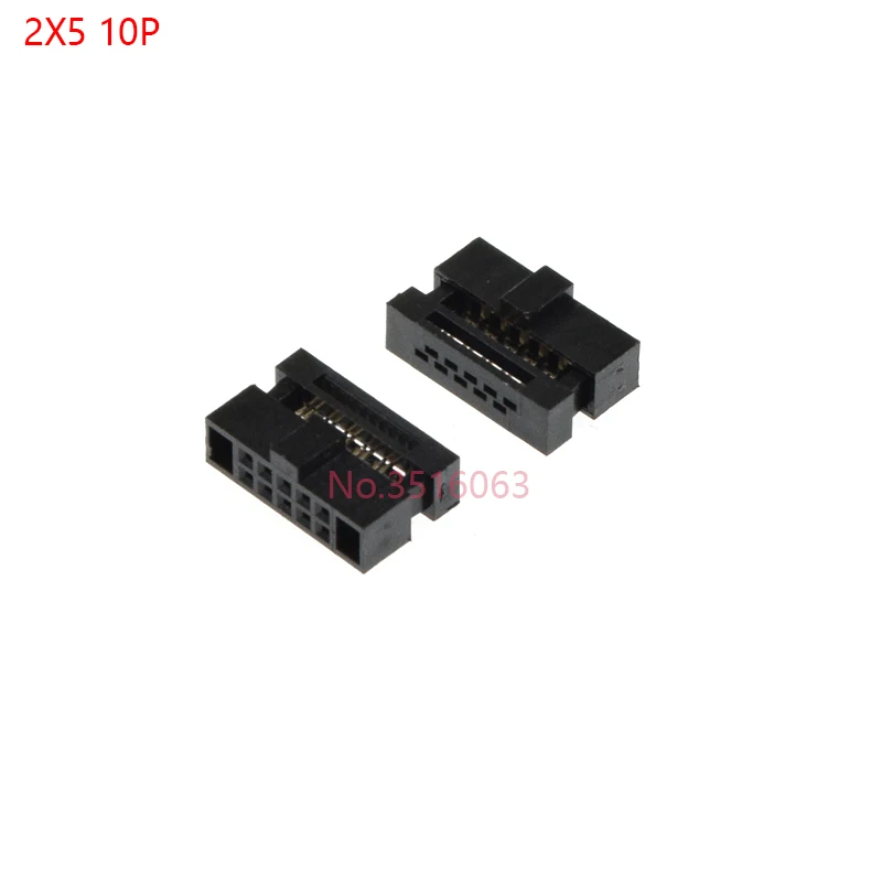 Unique Bargains IDC Connecteur 8 Broches Câble Ruban Plat Connecteur Femelle 30cm 2.54mm Pas,5 Pcs