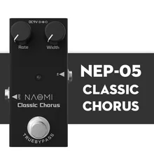 

Electric Guitar Effects Pedal CLASSIC CHORUS Mini Single DC 9V NEP-05 Aluminum Alloy Musical Instruments Parts Accessories