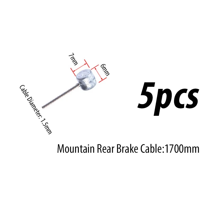 10PC Durable Bicycle Brake and Shift Cable Set for Road and Mountain Bikes