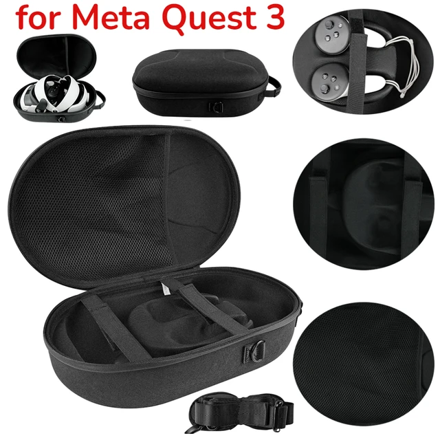 Bolsa de hombro para gafas Meta Quest 3 VR, caja de protección portátil, a  prueba de golpes, antiarañazos, bolsa de almacenamiento de viaje para Quest  3 - AliExpress