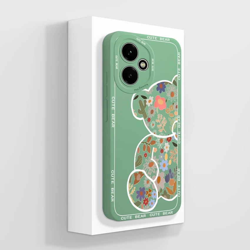 Cute Panda Dinosaur Pattern Soft Silicone Phone Case -