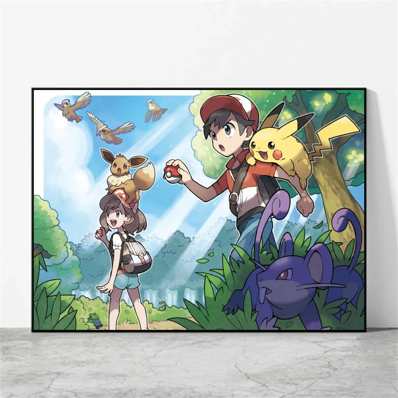 Set de Posters' affiches Pokemon - 3 affiches (50x40 cm) - Plastifiées  (Version 3)