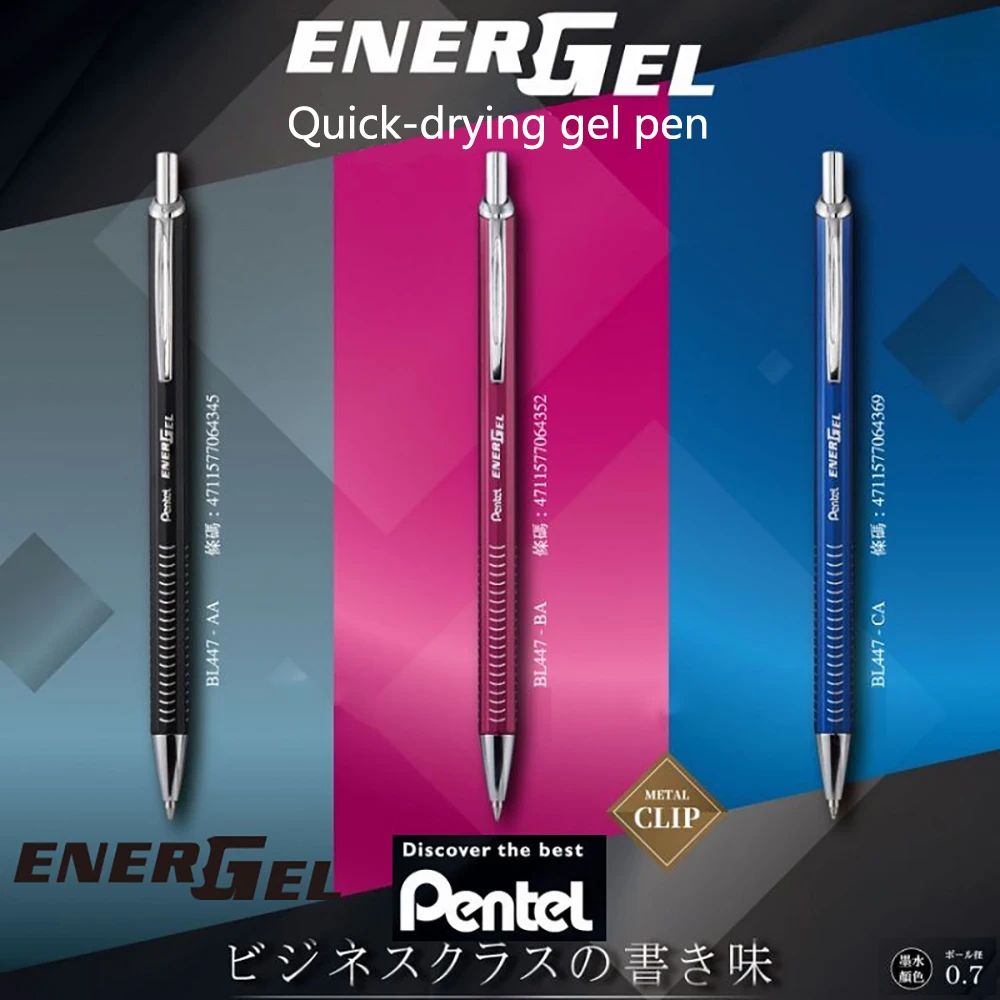 

Japan Pentel ENERGEL 0.7Mm Metal Rod Quick-Drying Neutral Pen BL447 Business Signature Pen Smooth Writing Non-toxic Lnk