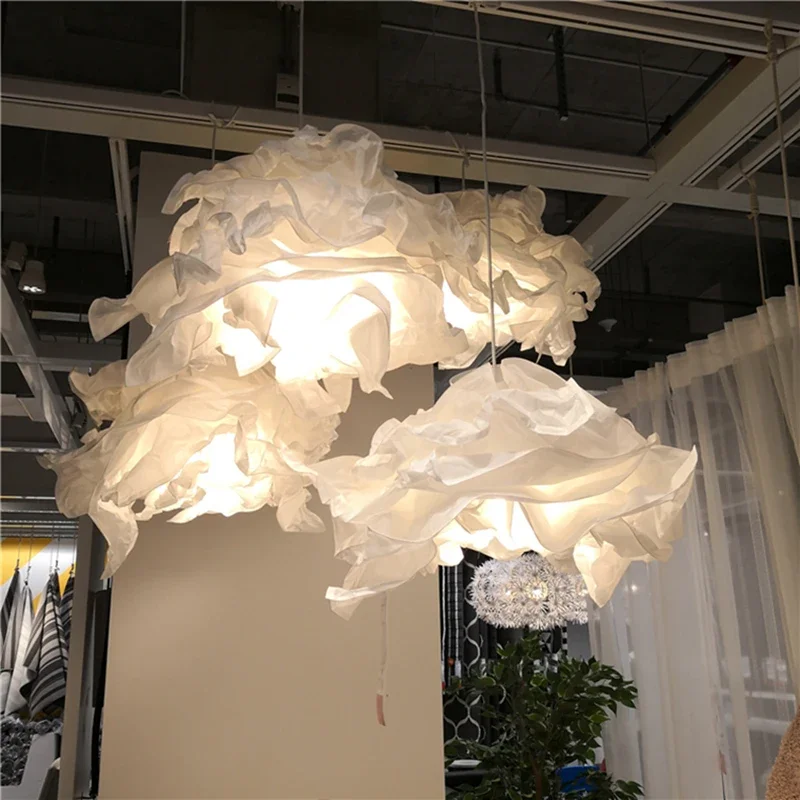 2024 lampada a sospensione in carta bianca fai da te lampada da camera da letto nuvola moderna creativa soggiorno ristorante illuminazione decorazione lampada a sospensione  39