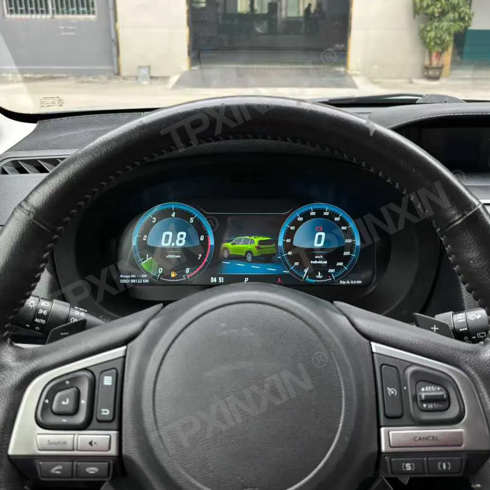 Panel de Instrumentos LCD Dinámico de 12.3 Pulgadas para Modelos Subaru Forester Legacy 2013-2018, Velocímetro con Carplay, Pantalla para el Tablero 4