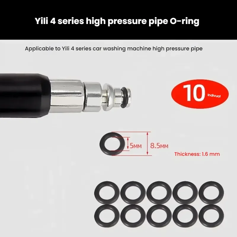 10/20 יחידות גומי O טבעת גזם - תואם למכונת לחץ גבוהה Karcher Yili חיבור מהיר 1/4" נקבה תקע צינור