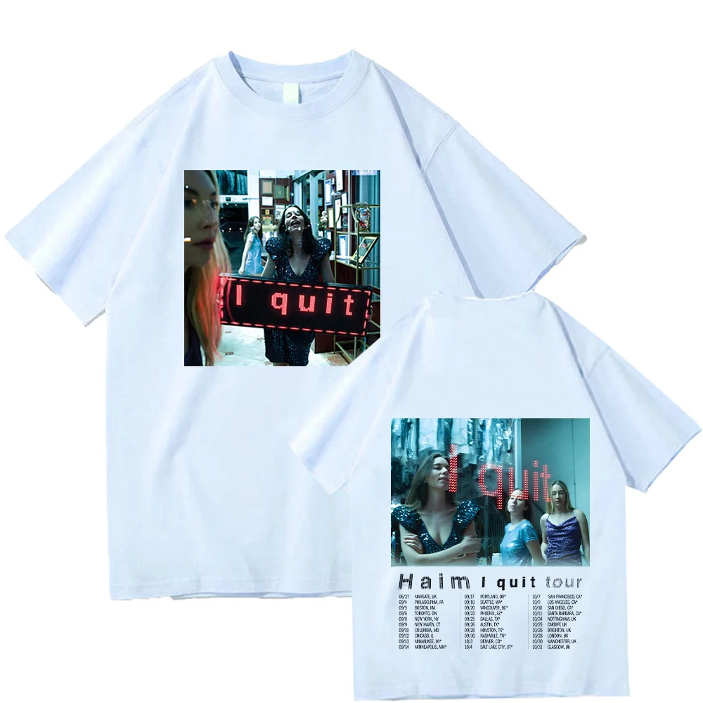 HAIM Band New T Shirts HAIM I Quit Tour 2025 T-shirts