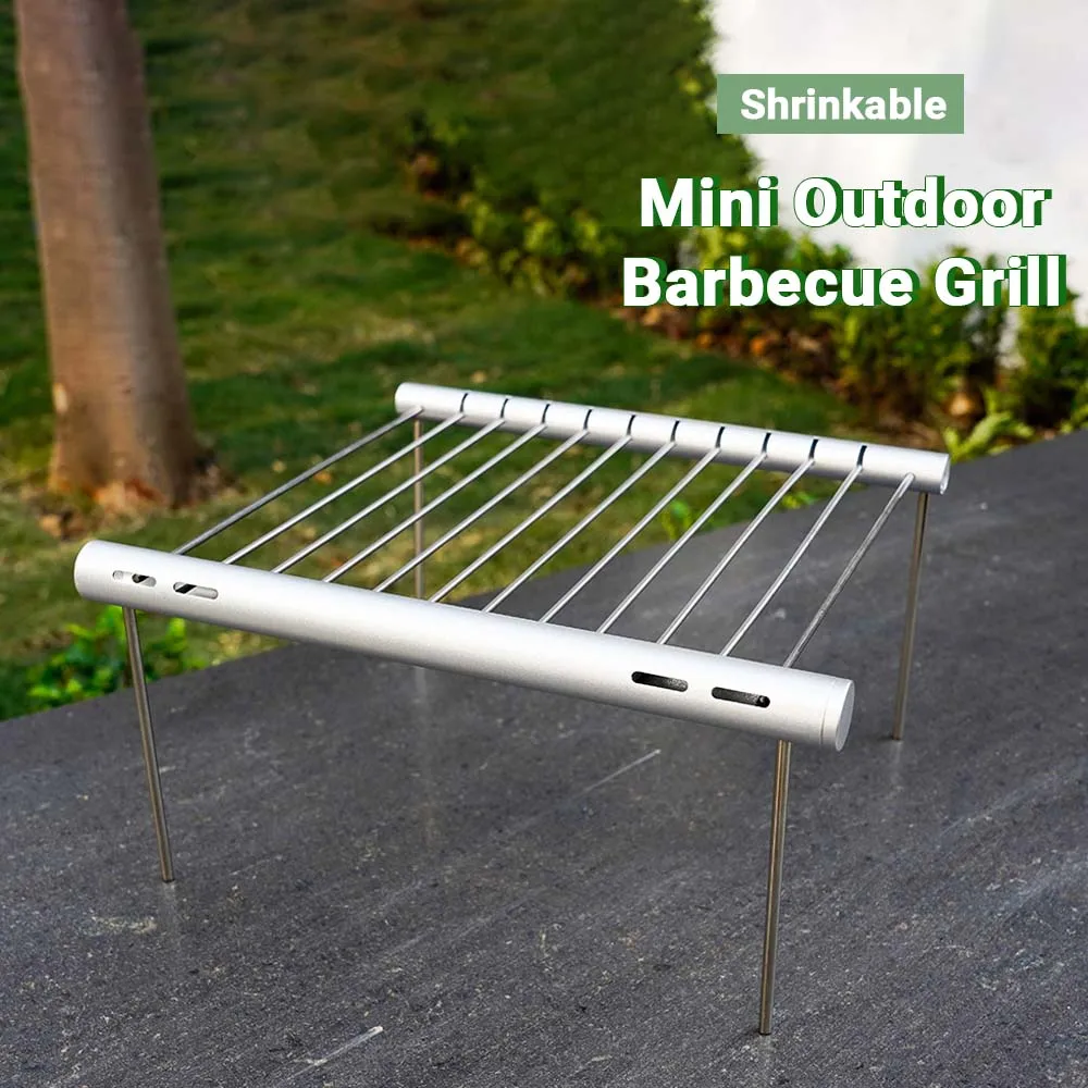 Stainless Steel Grill Portable Outdoor Folding Grill Mini Pocket Home Park Picnic Outdoor Cooking Rack Accessories barbecue grill