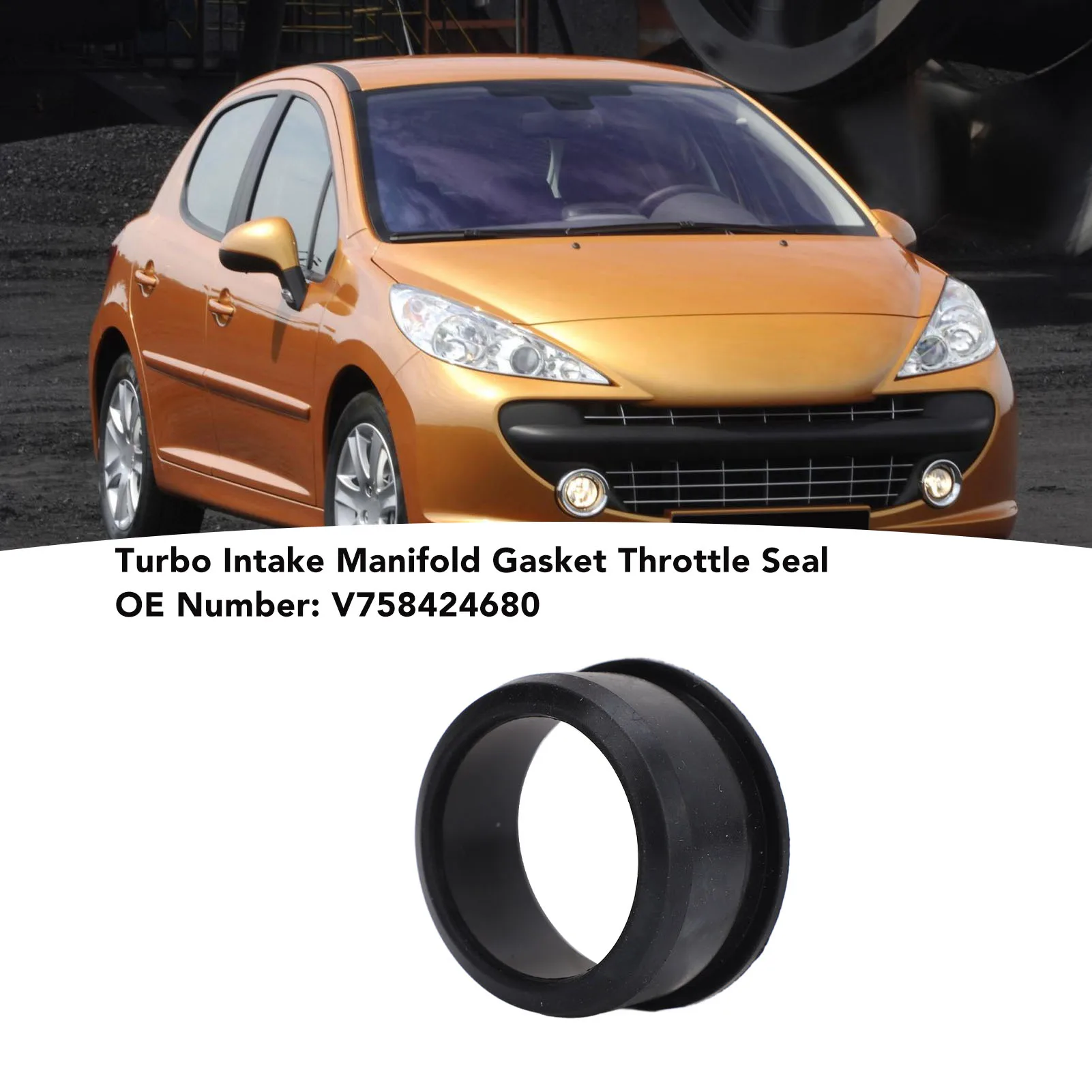 Turbo Intake Manifold Gasket Throttle Seal V758424680 Replacement For Citroen C4 I 2008 To
