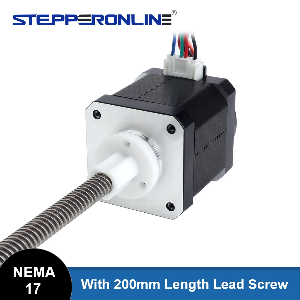 STEPPERONLINE-Nema-17-Stepper-Motor-External-Linear-Stepper-1-68A-44Ncm ...