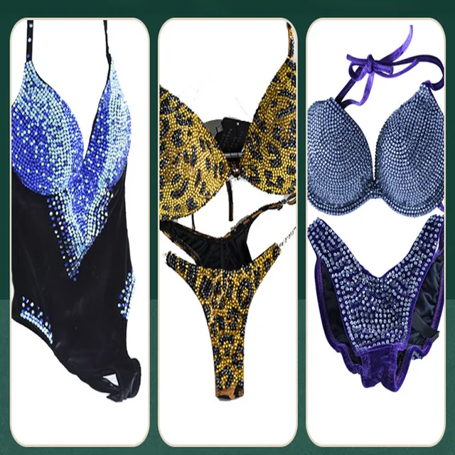 【競技用】ビキニ ラインストーン 競技用】ビキニ ラインストーン