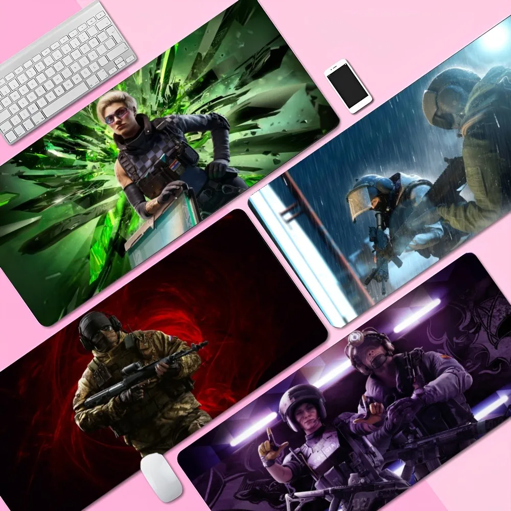 

RAINBOW SIX Mousepad Custom Skin Desktop Desk Mat Kawaii Gaming Accessories Students Writing Pad for PC Computer Table