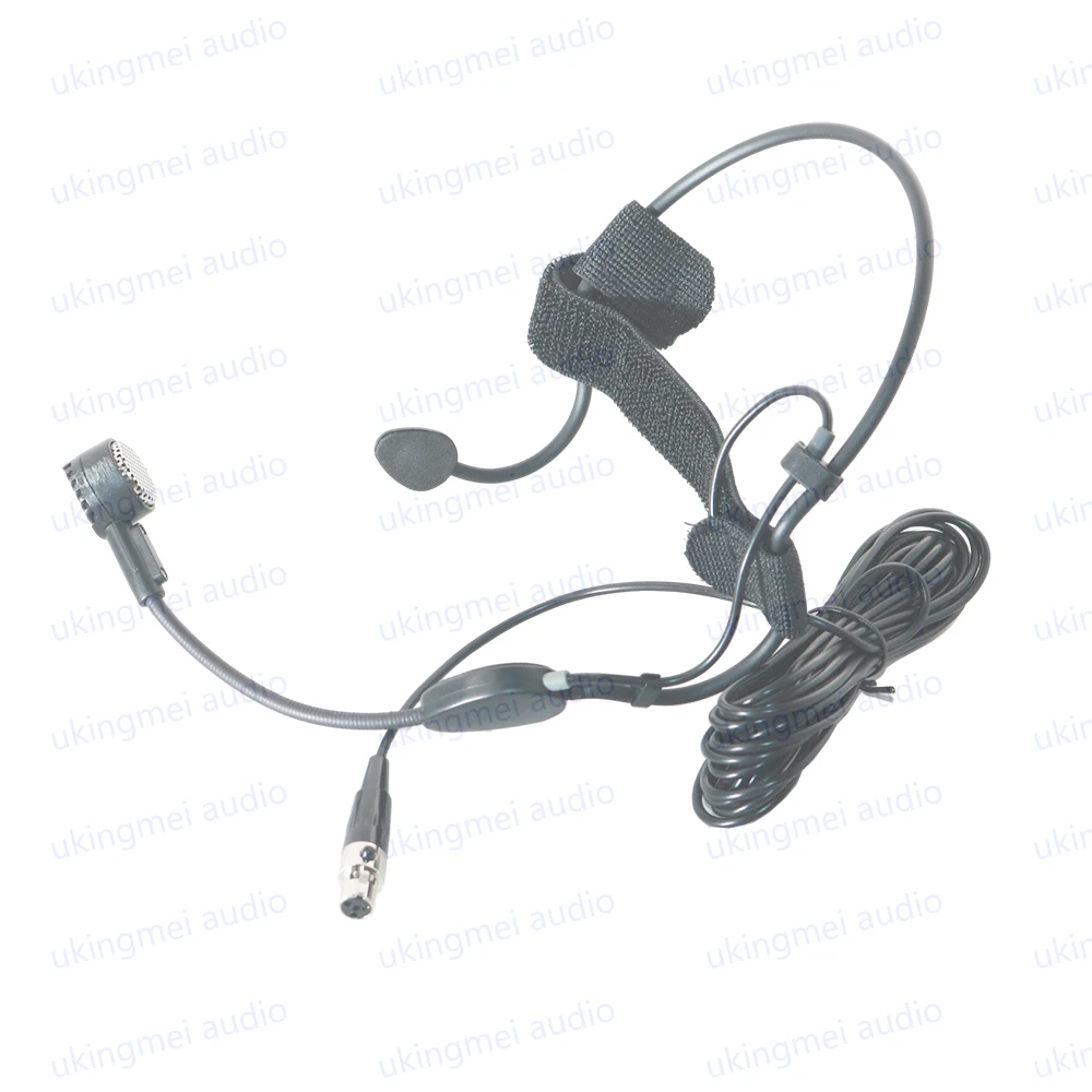AKG 슈어 무선 헤드웨어 다이나믹 마이크, 미니 3 핀 4 핀 XLR, 바디팩 송신기, 악기용 헤드셋 마이크