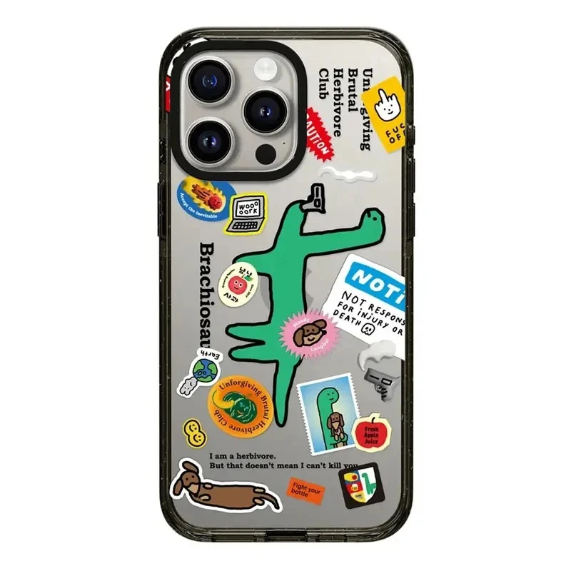 

Cartoon Dinosaur 2.5 Acrylic Phone Case Cover for iPhone 12 13 14 15 Pro Max Case for iPhone 15 Pro Max