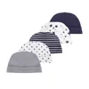 5 Pcs Infant Caps 100%Cotton Fashion Casual Cute 0-6Months Newborn Boy Girl Hats Soft Baby Accessories 2