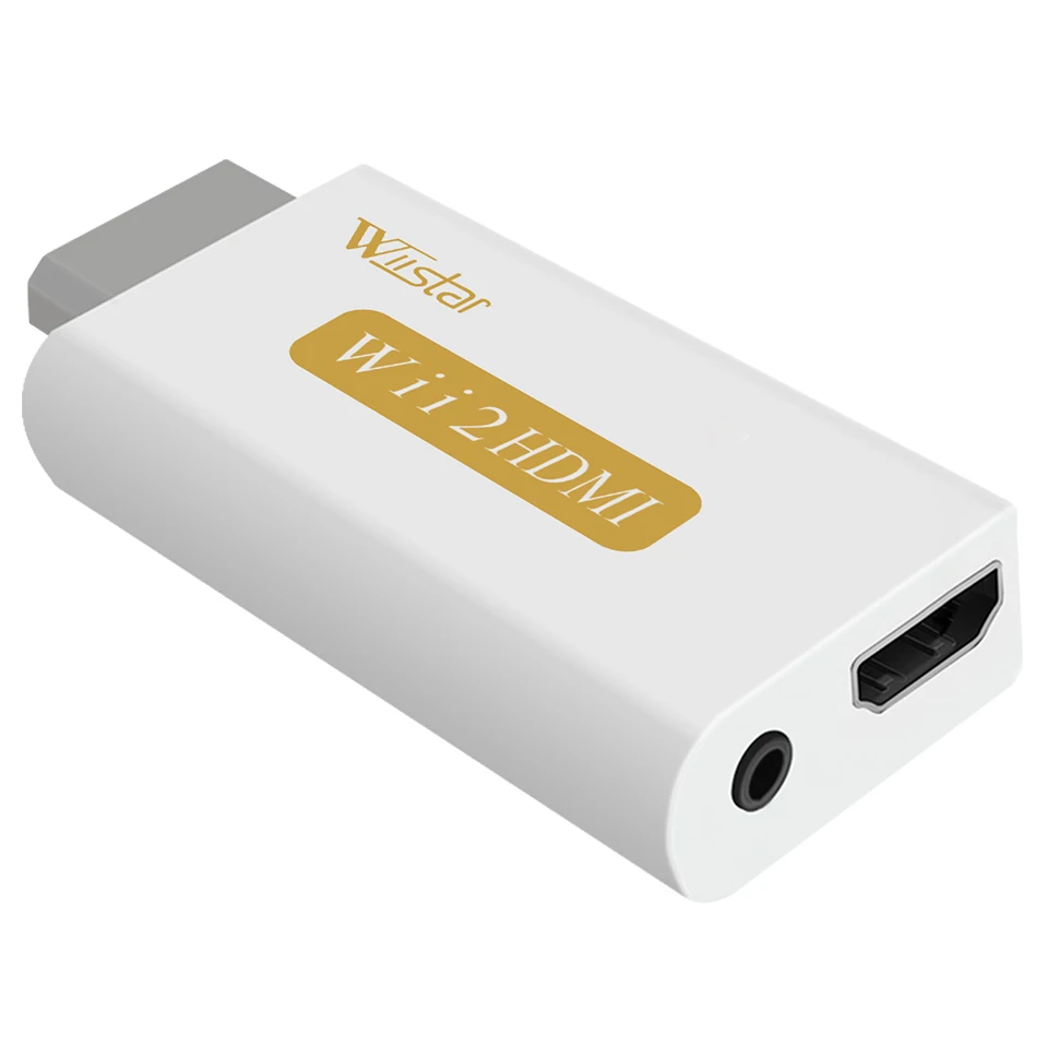 Wiistar Wii to HDMI Converter Wii2HDMI Adapter 1080P +3.5mm Audio Output video converter