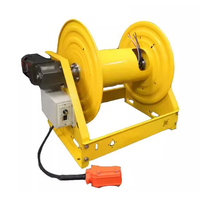 steel wire reinforced high pressure hose reel Automatic electric 2SN 1/2  40 meters length hydraulic hose winding tool - AliExpress