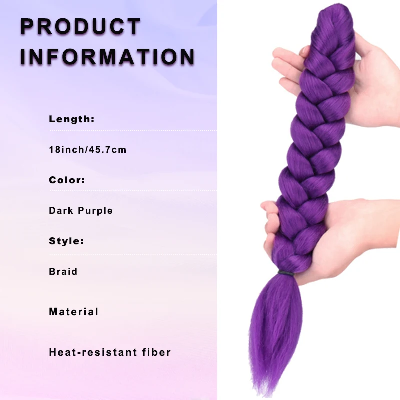 Women's Clip Style Ponytail Extension With Claw Clip - Instantly Fluffy Braid, Straight Hair Clip Tail, Suitable for Parties