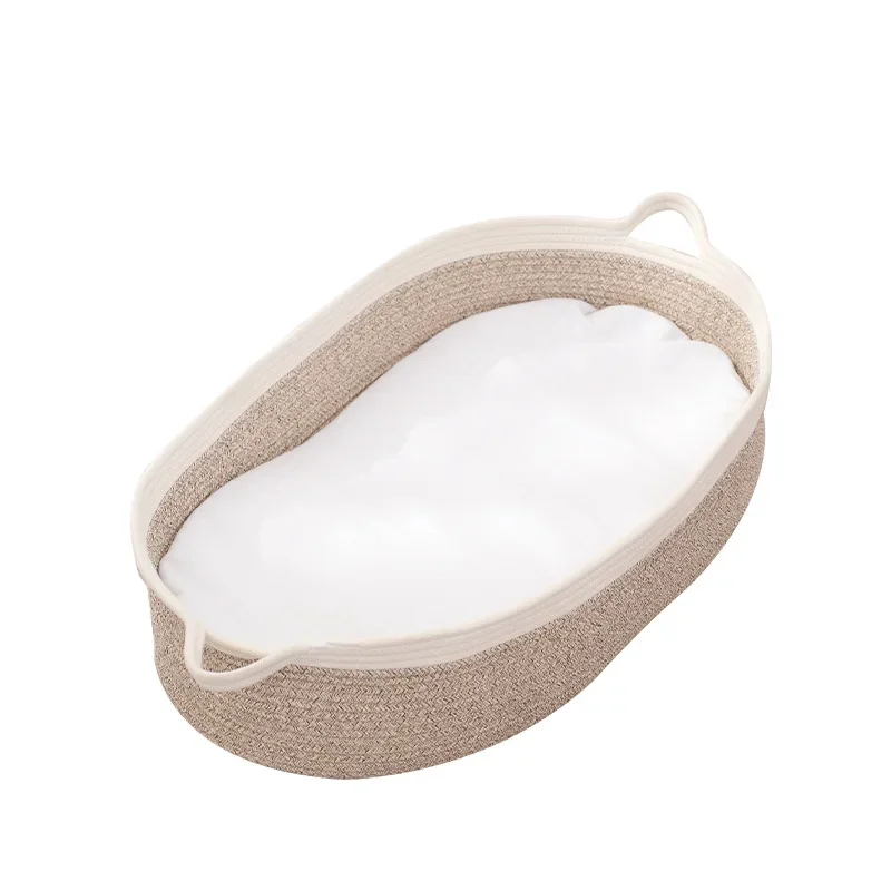 Baby Basket Cotton Rope Newborn Going Out Sleeping Basket Baby Diaper Changing Table Newborn Cradle Bed