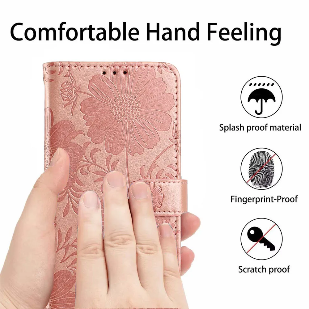 Leather Wallet Card Holder Flip Case - Stylish and Durable Phone Back Cover