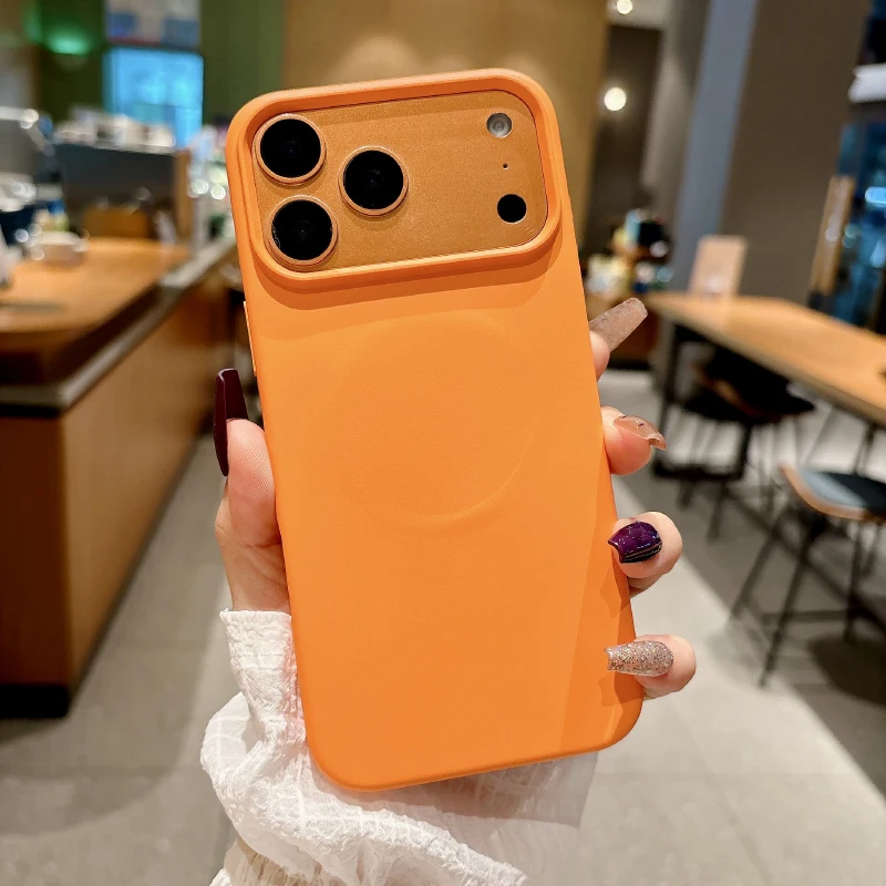 ตัวเลือกสินค้า แม่เหล็กซิลิโคนเหลวกันกระแทก iPhone 16 Pro Max