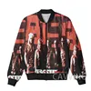 New Fashion Women/Men's 3D Print   Ratt Rock Band  Zipper Bomber Jackets Men Overcoat Mens Coat Zip Up Jackets 3