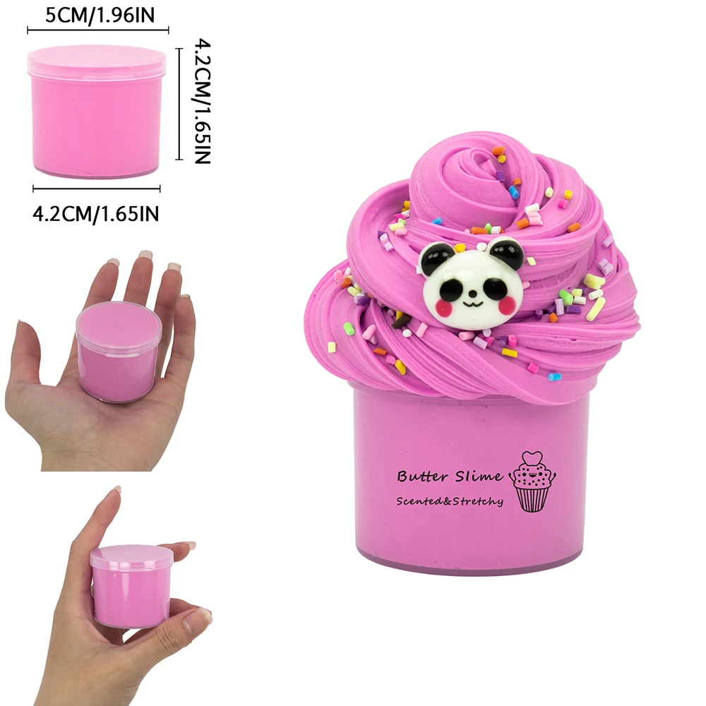 Lollipop Panda Slime Ice Cream Cotton Mud Slime Foaming Glue DIY Decompressing Toy slime kit fluffy slime