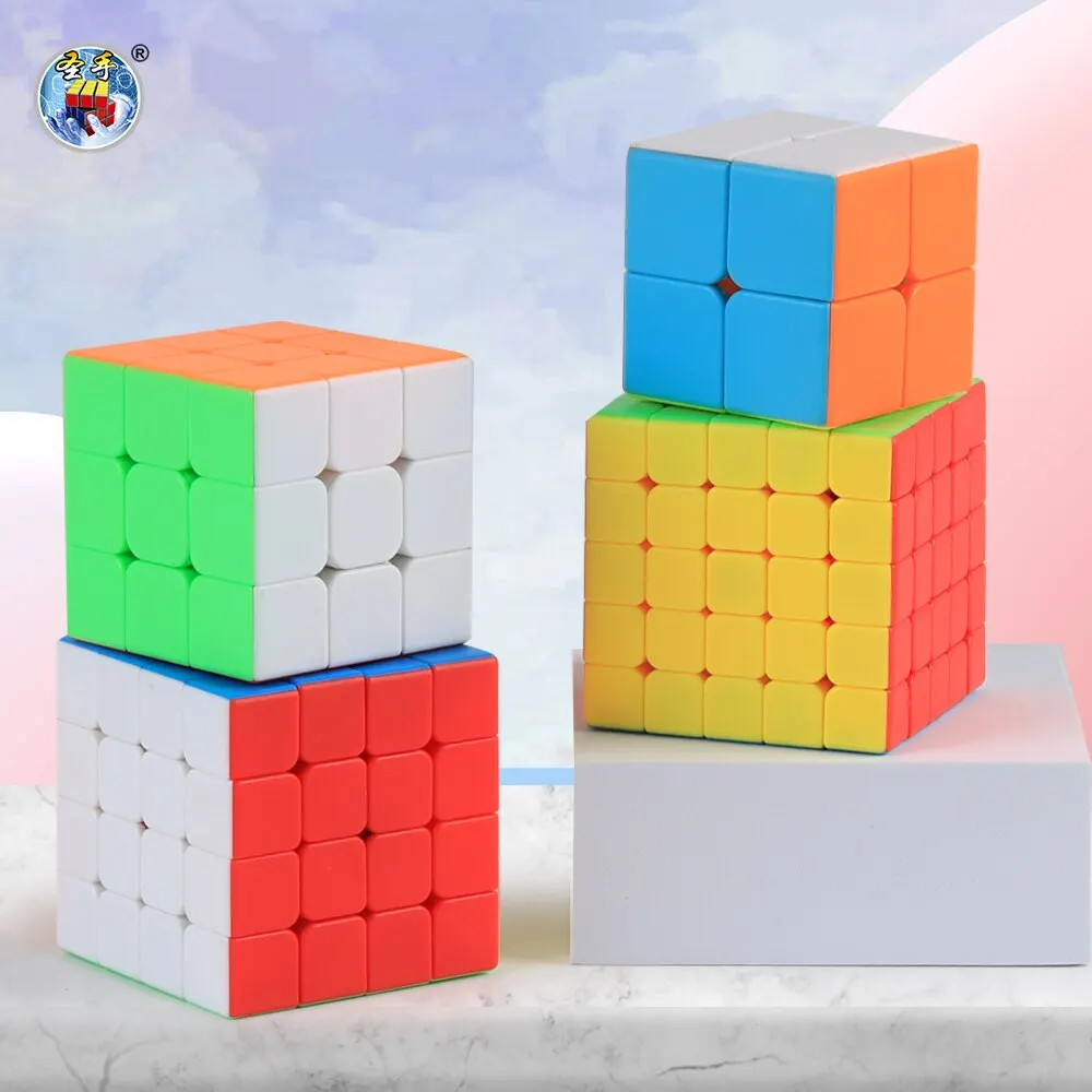 SENGSO Speed Cube 3x3 Legend Series Stickerless Magic Cube Profession Puzzle Kid's Fidget Toys