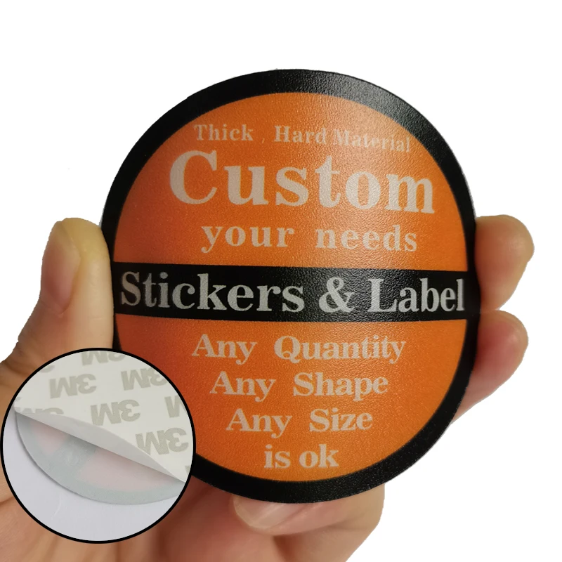 Custom PVC Sticker Thick Machine Label Plastic Warning Logo Brand Sign Personalized Self-adhesive Waterproof Matte Print Glossy self plastic label adhesive memo bag box carton sign sticker sticky tag