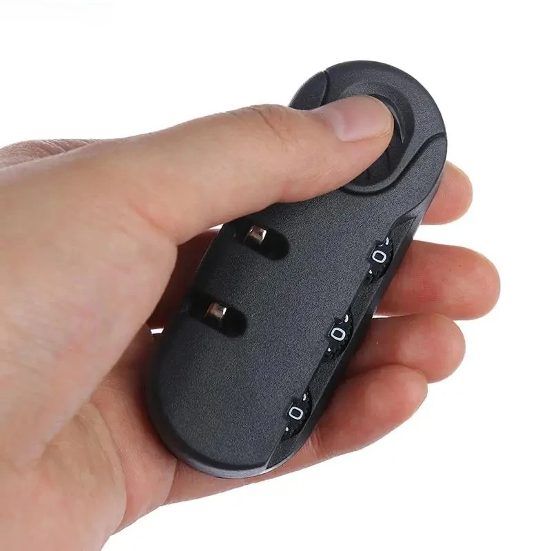 1pc 3 Digit Combination Padlock for Bags Luggage Suitcase Travel Bag Code Lock 8.3x3.2cm