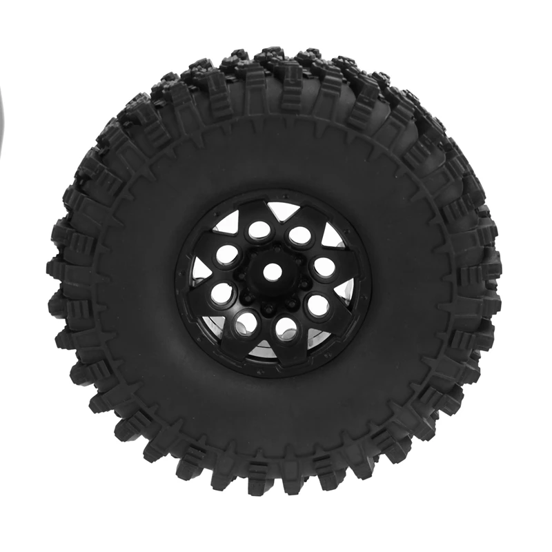 1/10 RC 크롤러 자동차용 1.9 비드락 휠 림 타이어 세트, Traxxas TRX4 RC4WD D90 Axial SCX10 II III Redcat MST, 120mm, 4 개