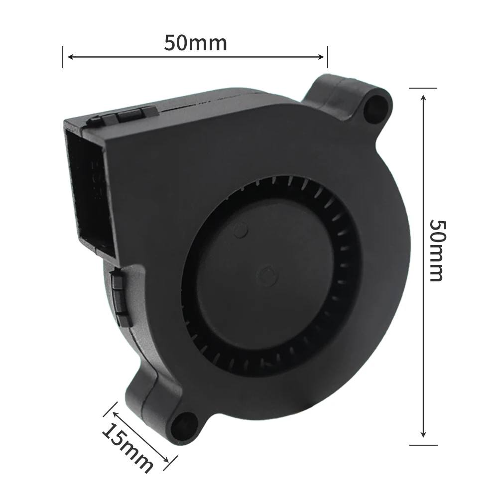 Prusa i3 Mk3 Mk3s Mais dc 5v 5015 50 mm Ventilador de Refrigeração Rolamento de Esferas Duplo Impressão Frontal Radiador Peças de Impressora 3d - Imagem 2