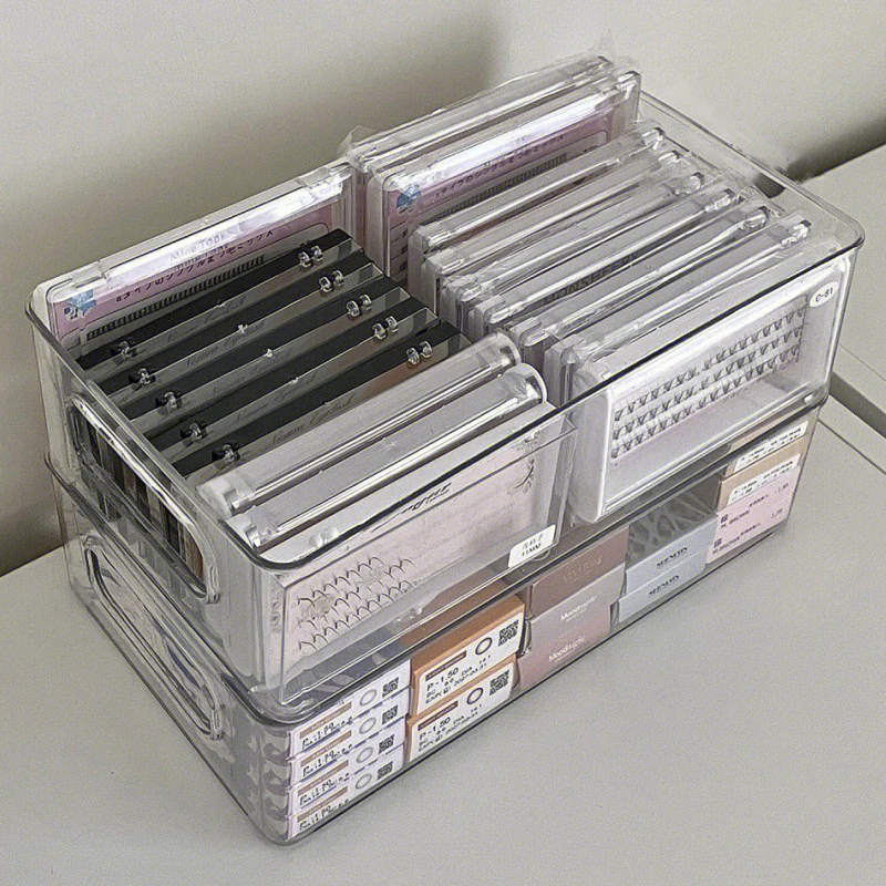 Wimpern-Aufbewahrungsbox – 5 Schichten Transparent, Mit Weicher Polsterung Für Ordnung Im Beauty-Bereich