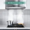 Hood 30 inch, Wall Mount Vent Hood 500 CFM with Ducted Convertible Ductless Kitchen Hood in Stainless Steel, 3 Spee 6