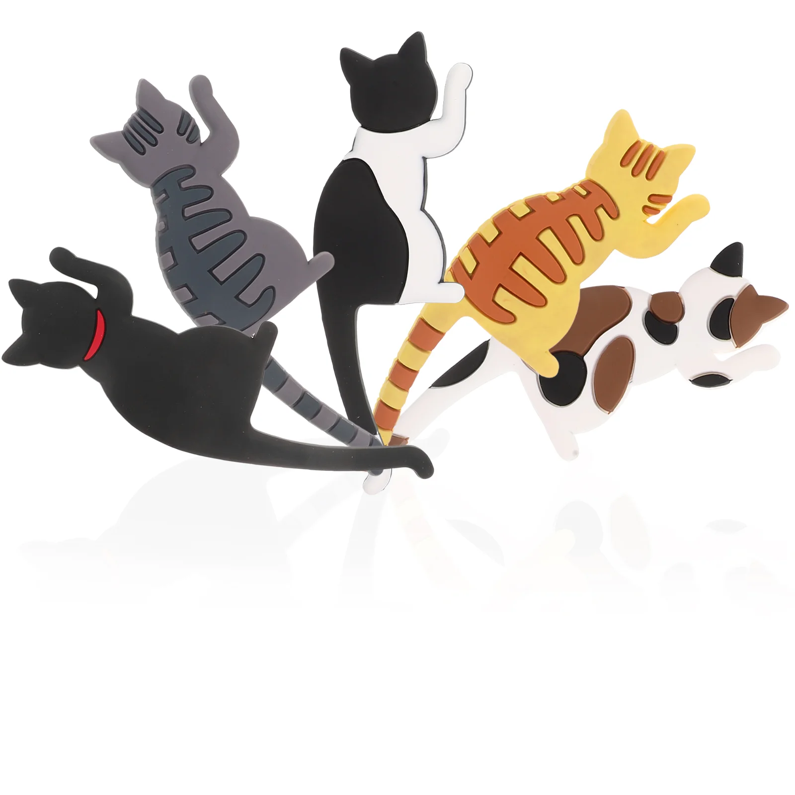

5 Pcs Cat Magnetic Hook Refrigerator Creative Hanger Fridge Hangers Kitchen Hooks Decorate Magnets Holder Home Decals
