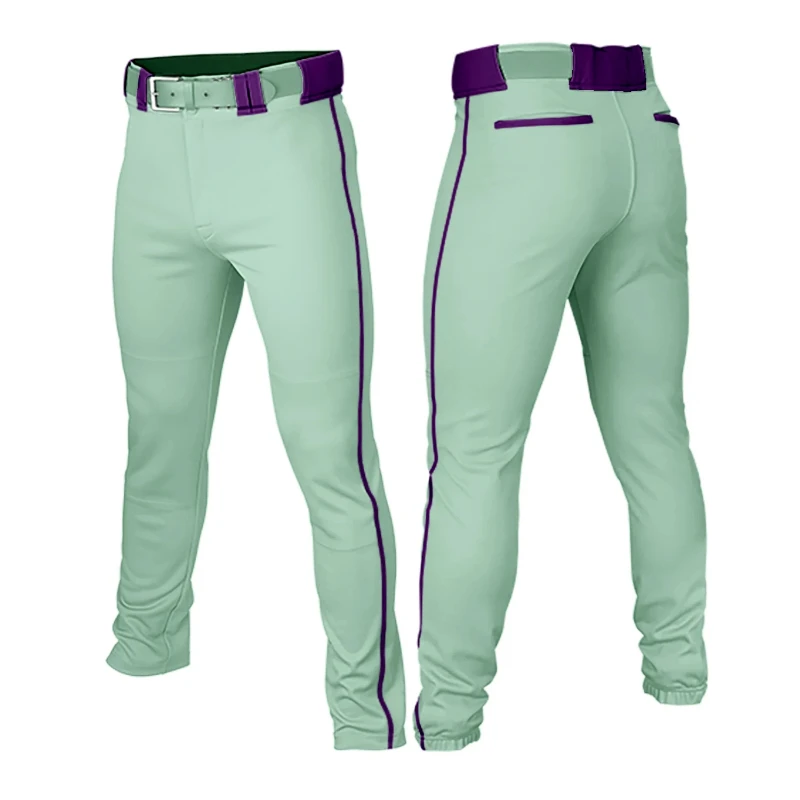 Baseball Pants with Pockets For Men Youth Solid Color Training Trousers Casual Running Hiking Pants
