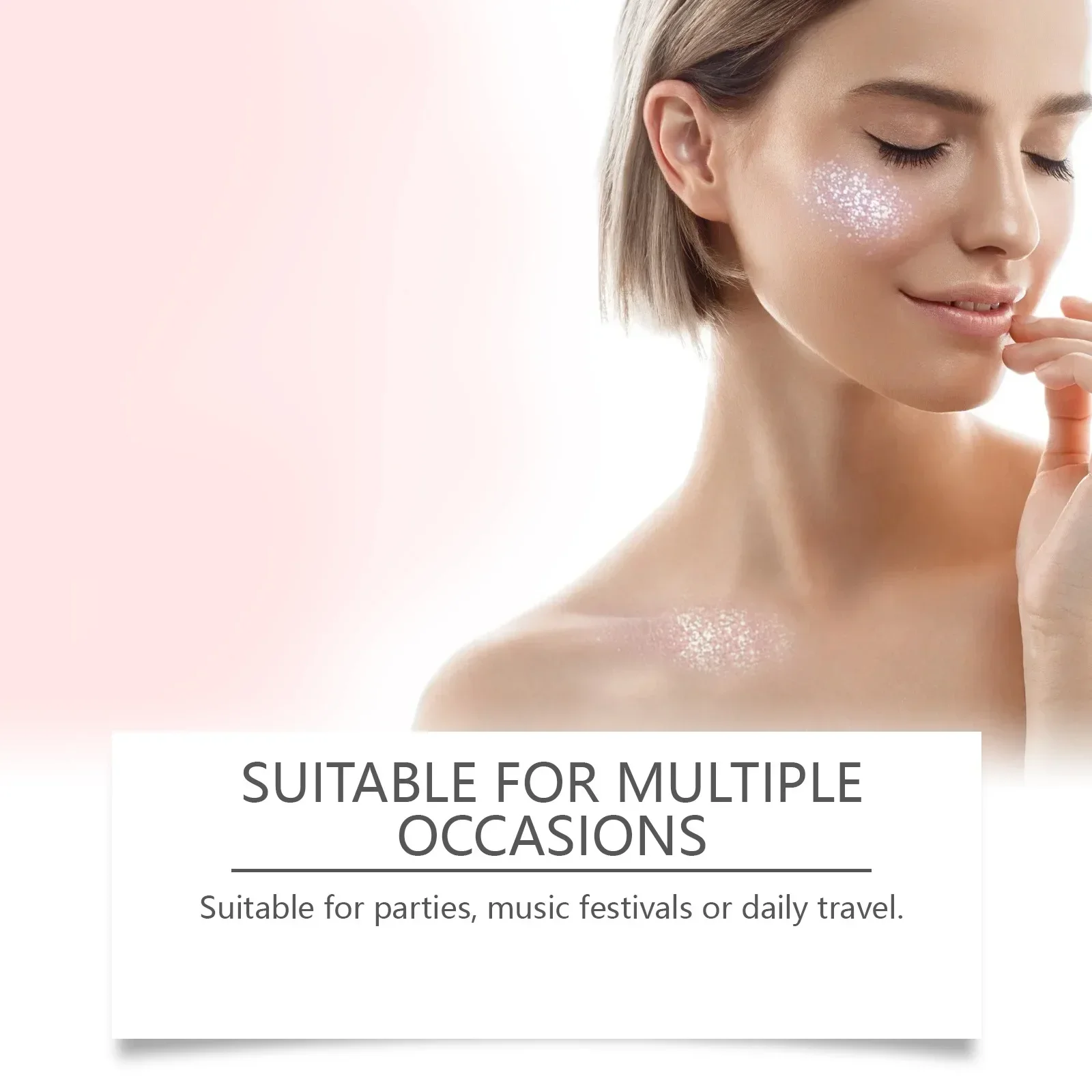 Jaysuing Shimmer Gel Ball Party Carnival Three-dimensional Highlighter Natural Shine Facial and Body Gel Festival Makeup 2