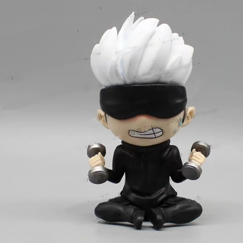 

10cm MIni Anime dumbbell Jujutsu Kaisen Figurine Satoru Gojo Action Figures Geto Suguru PVC Model Collection Toys Ornamen Gifts