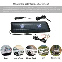 Chargeur solaire 12V portable, panneau solaire, chargeur de batterie solaire 12 volts, chargeur de batterie solaire étanche pour voiture 6