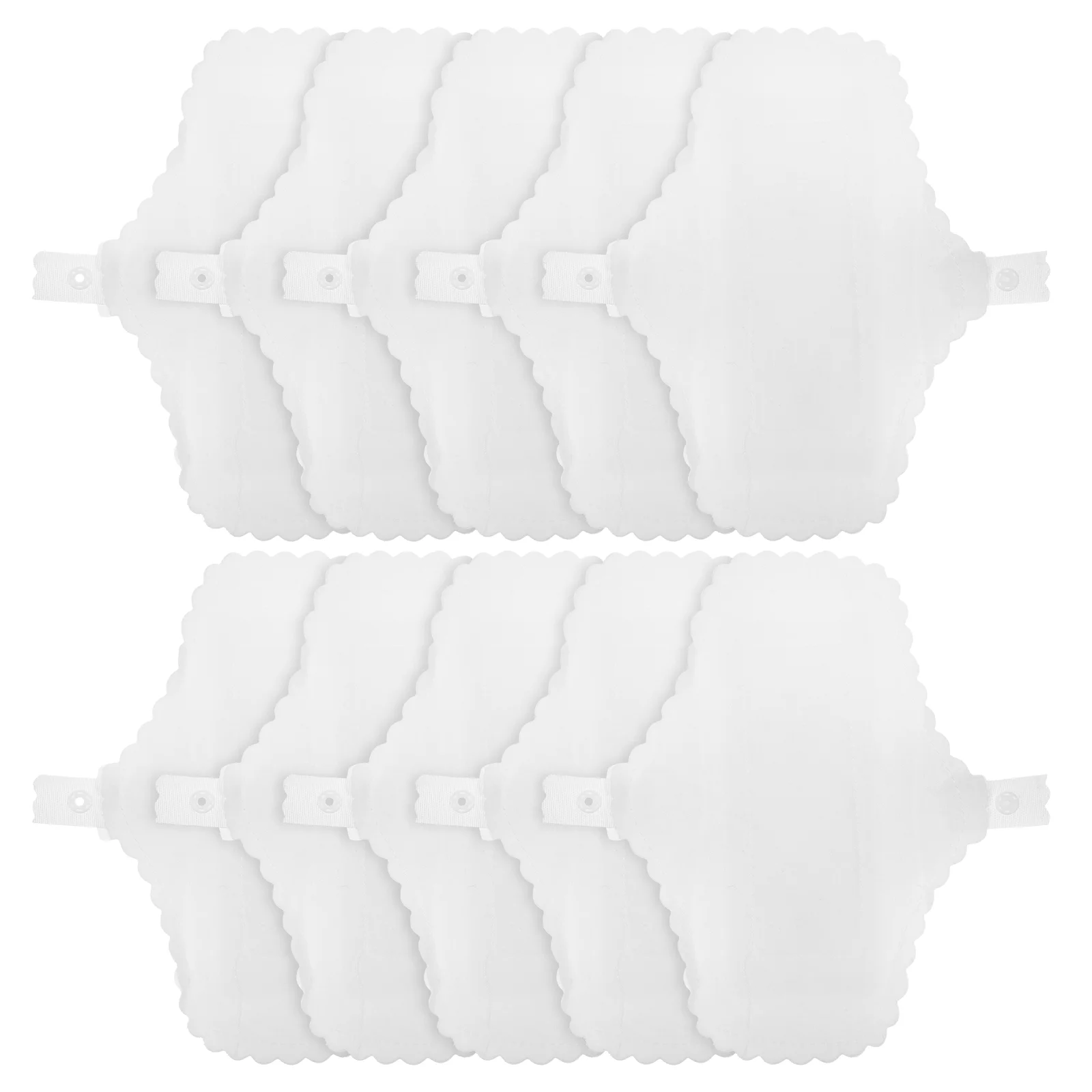 

10 Pcs Panty Washable Menstrual Cloth Cotton Panties Liner Pads Postpartum Reusable White Sanitary Napkin Women's Miss
