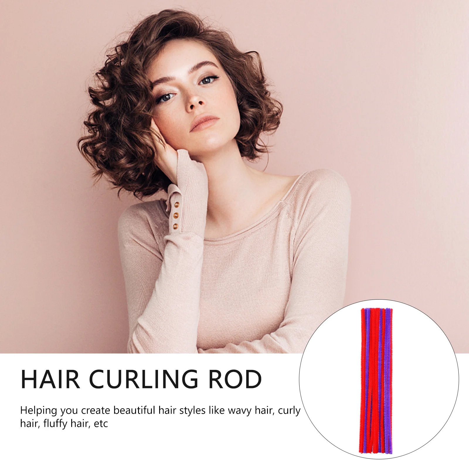 

200 Pcs Perm Hair Curling Rod Hairdressing Stick Barber Wire Wrapped Lint Roller Hot Wave