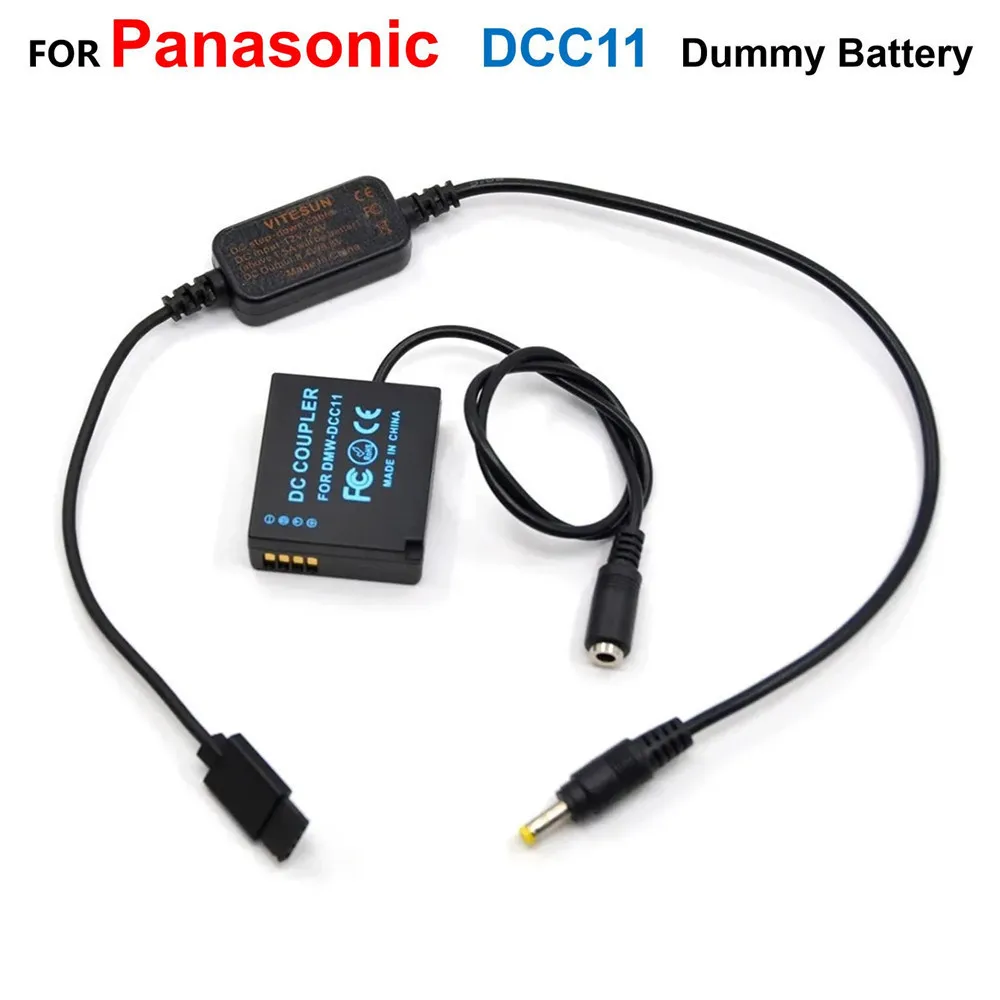 

DMW-DCC11 BLE9E Fake Battery+Adapter Cable For DJI Ronin-S To Supply Power For Panasonic Lumix DMC GF3 GF5 GF6 GX5 GX7 GX85 CGK