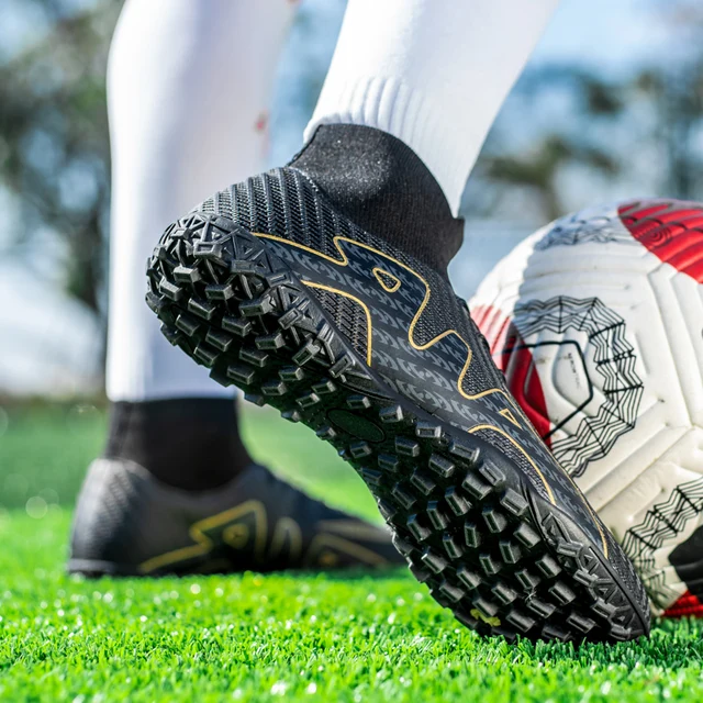ALIUPS – chaussures de Football professionnelles unisexes, chaussures  d'extérieur à longues pointes, TF, cheville, crampons en herbe, taille Eu  30-45