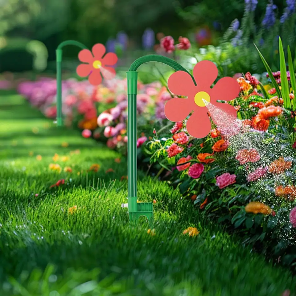 Irrigatore Da Giardino Rotante A 360° Con 3 Bracci – Sprinkler Per Prato, Aiuole E Divertimento Per Bambini, Regolabile E Silenzioso